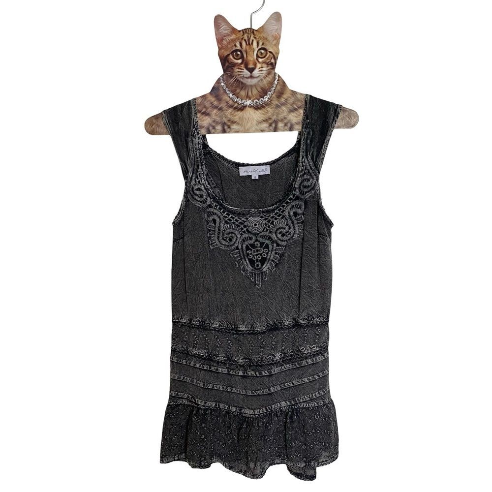 Keren Hart Sleeveless Top Black Size Small